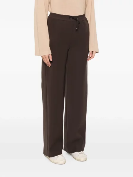Pantaloni Herno cu cordon maro