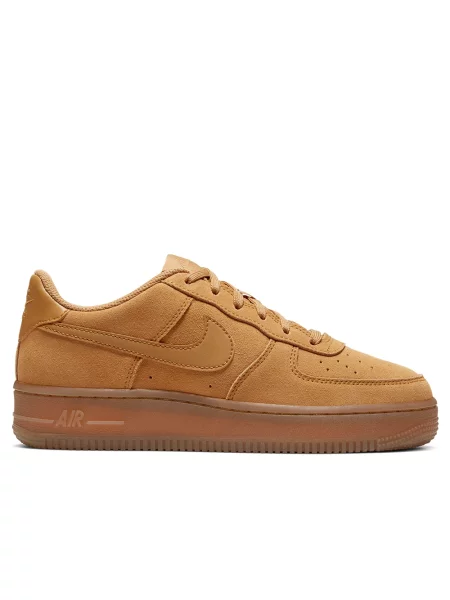 Sneakersy Nike Air Force 1 skórzane brązowe