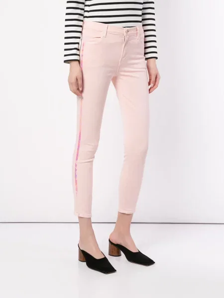 Skinny fit džínsy J Brand ružová