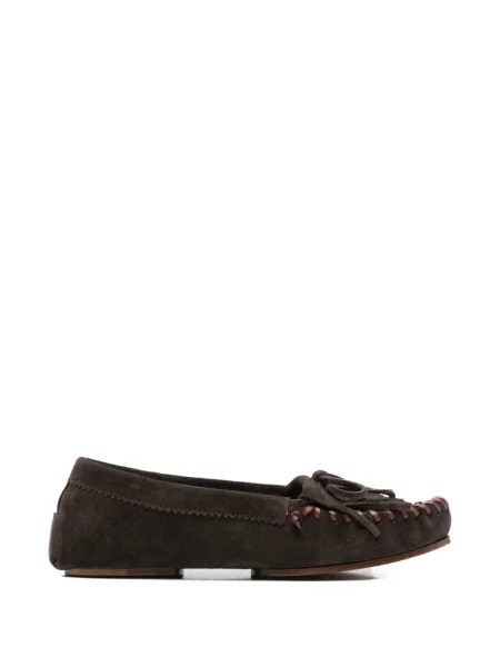 Pantofi loafer Paris Texas cu franjuri maro