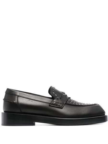 Pantofi loafer Versace cu tepi negru