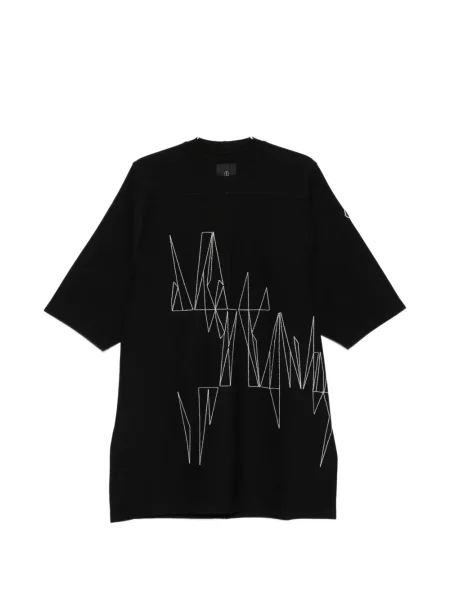 Tricou Moncler + Rick Owens tricotate negru
