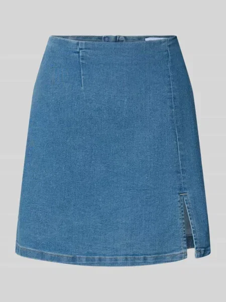 Dopasowana spódnica jeansowa z mieszanki bawełny model NELLY' Vero Moda niebieska