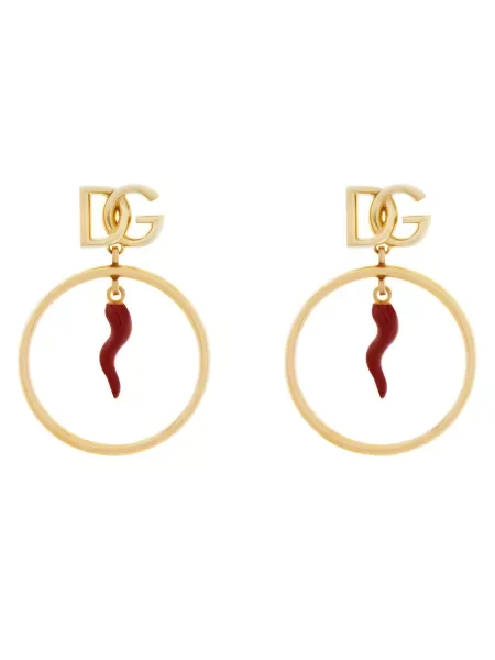 Обеци Dolce & Gabbana златисто