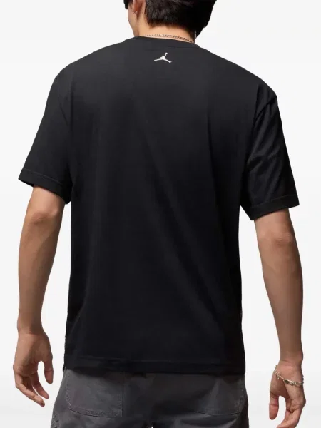 Tricou Nike din piele cu broderie negru
