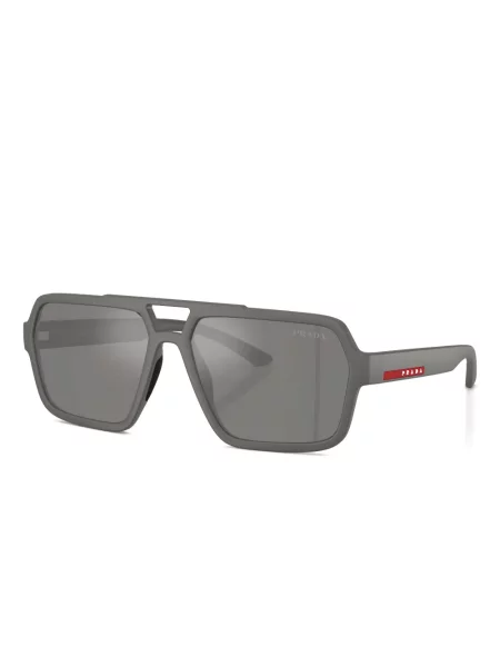Ochelari de soare pătrați Prada Linea Rossa gri