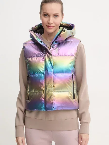 Пухен елек Colmar дамски зимен модел златисто