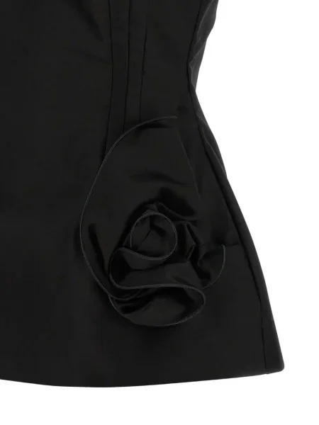 Top Magda Butrym cu model floral negru
