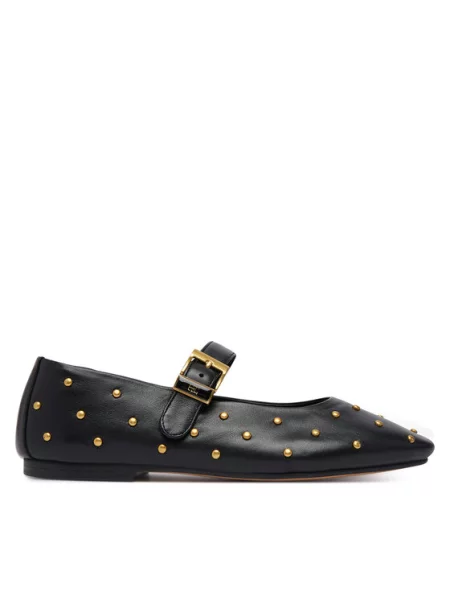 Tommy Hilfiger Balerina Th Buckle Leather Stud Ballerina fekete