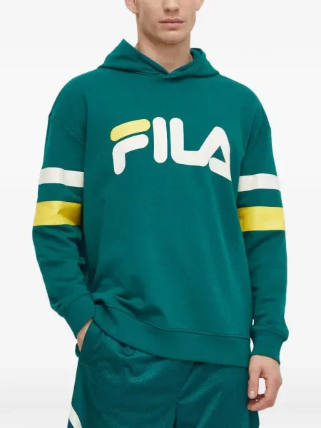 Hanorac cu glugă Fila cu glugă cu autograf verde