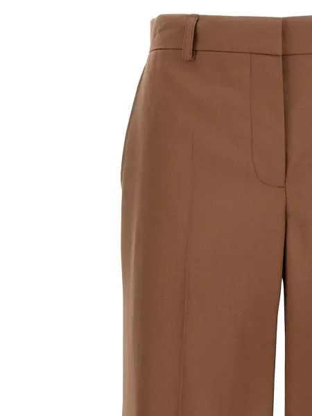 Pantaloni Stella Mccartney plisate maro