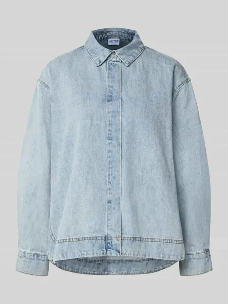 Bluzka jeansowa o kroju regular fit z czystej bawełny model GEGGO' Pieces