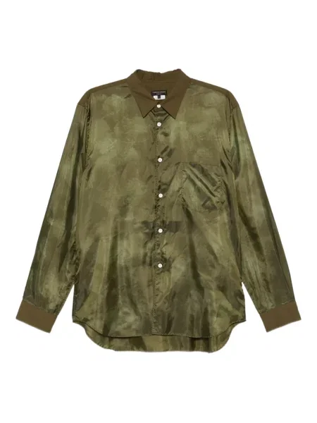 Szatén hosszú ing Comme Des Garcons Homme Plus zöld