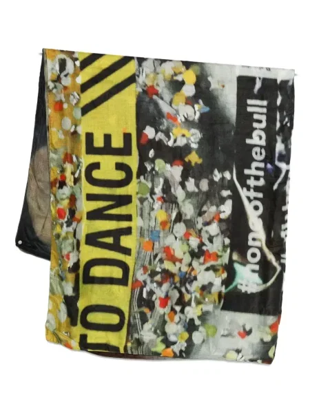 Šal Talking Walls s printom plava