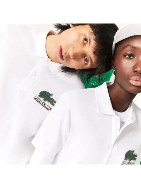 Поло Lacoste белое