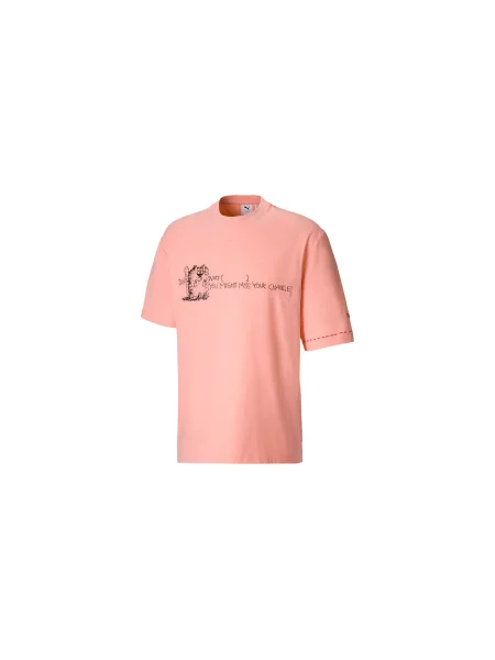 Puma x Michael Lau Tee Mężczyźni Koszulki Puma Size: M różowy