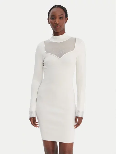 Guess Jeans Трикотажна сукня білий