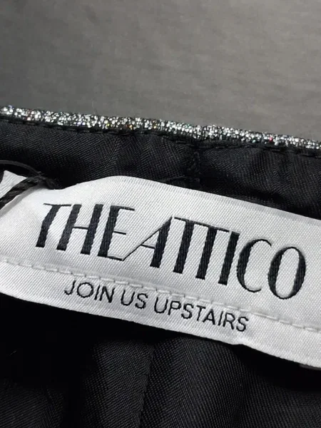 Fusta mini The Attico argintiu