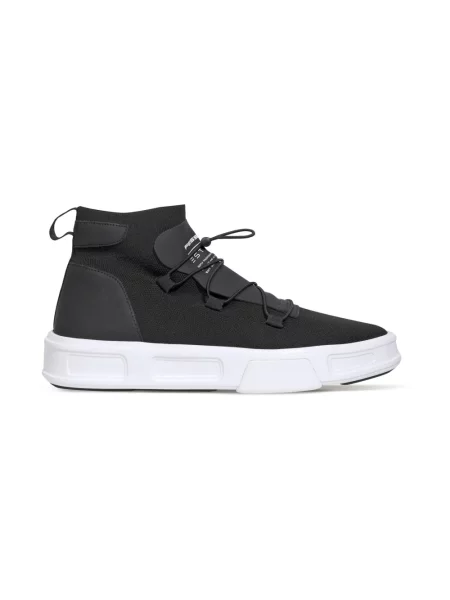 Sneakersy Fessura skórzane czarne