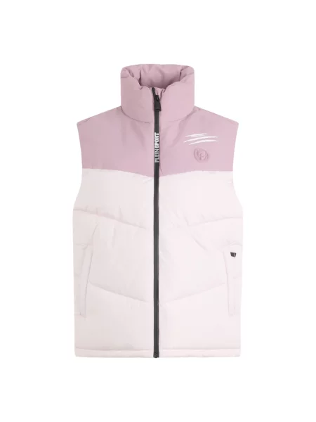 Krótka kamizelka Plein Sport różowa