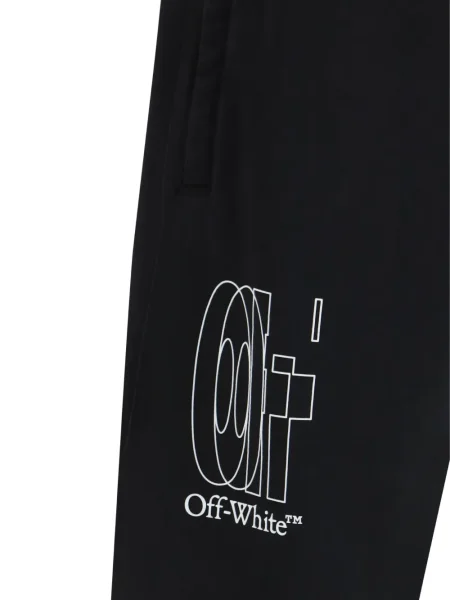 Běžecké grafický kalhoty Off-white bílé