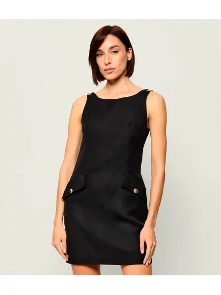 Elisabetta Franchi De lână rochie negru