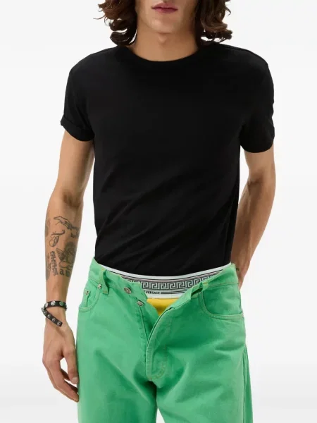 Tricou Versace din jerseu negru
