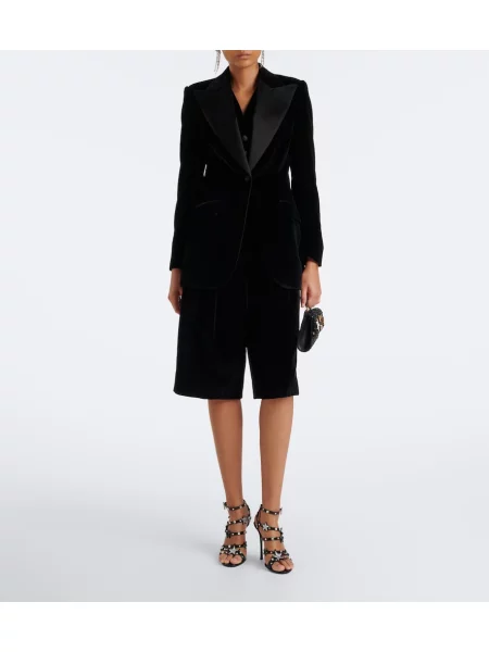 Jedwabne bermudy Dolce&gabbana czarne
