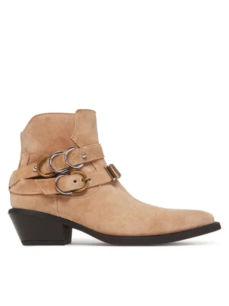 Cizme și botine cowboy PINKO bej