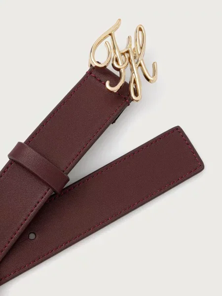 TOMMY HILFIGER Pas SCRIPT vinsko rdeča