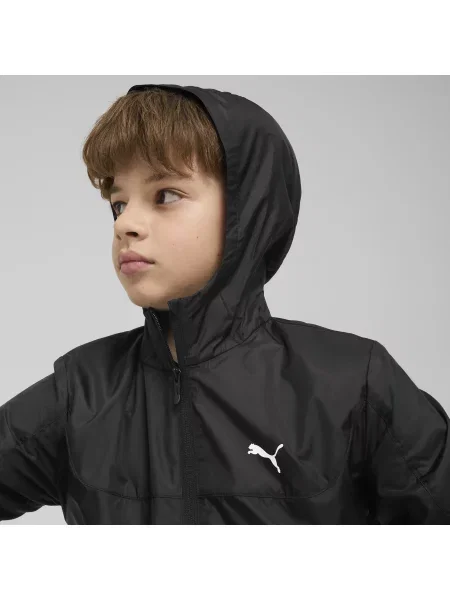 PUMA Młodzieżowa wiatrówka Essentials o standardowym kroju Odzież czarny