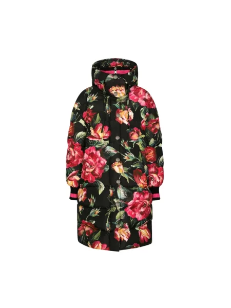 Kurtka puchowa Dolce And Gabbana z nadrukiem