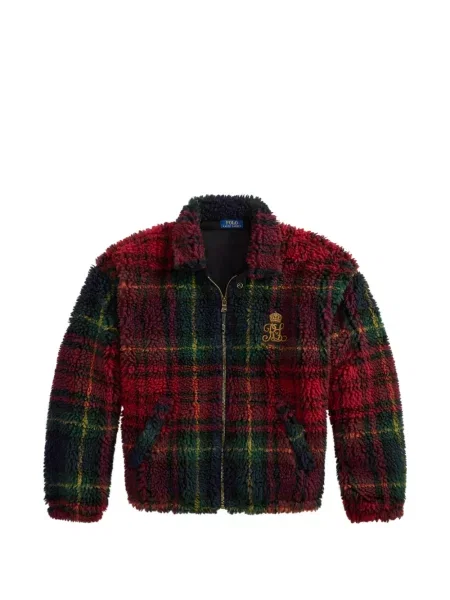 Polo majica Polo Ralph Lauren s vezom keper karirana plava