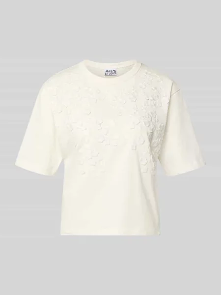 T-shirt z okrągłym dekoltem Jake*s Studio Woman biała