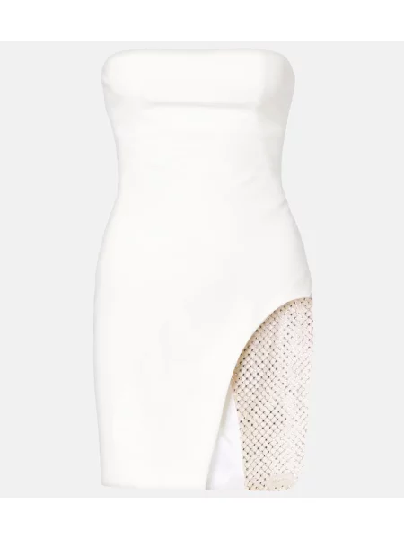 Rochie The Attico din jerseu alb