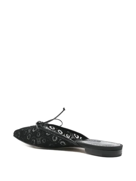 Papuci tip mules Manolo Blahnik negru
