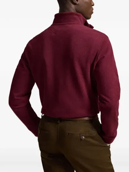 Gulerat pulover Polo Ralph Lauren cu autograf alergare verde