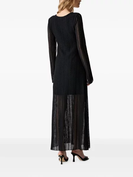 Rochie maxi Haveone tricotate negru