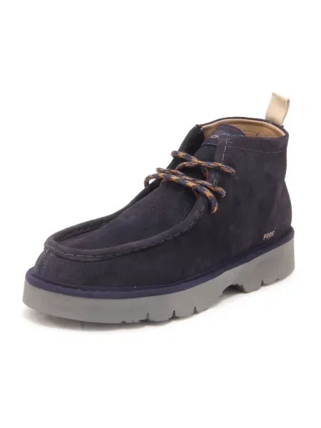Buty do kostki Panchic skórzane niebieskie