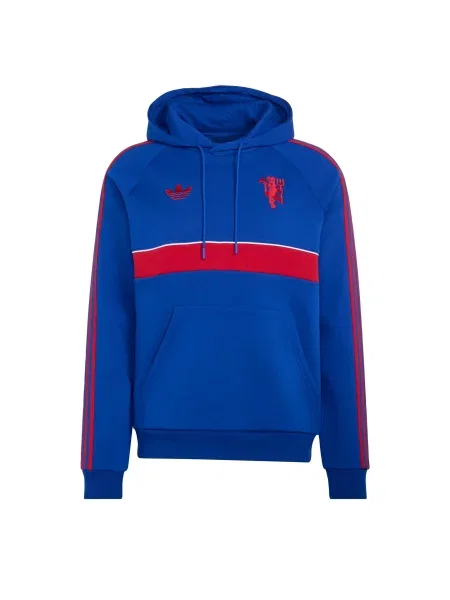 ADIDAS PERFORMANCE Sportovní mikina Manchester United královská modrá / červená bílá