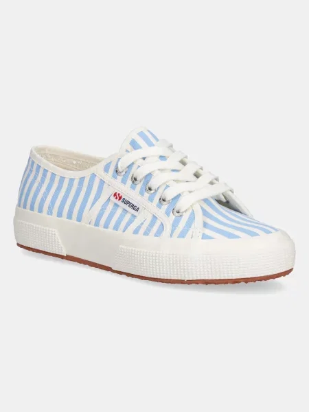 Tenisky Superga STRIPES PRINT modrá