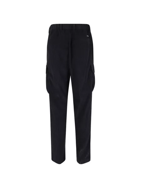 Pantaloni cargo Herno de catifea cord albastru