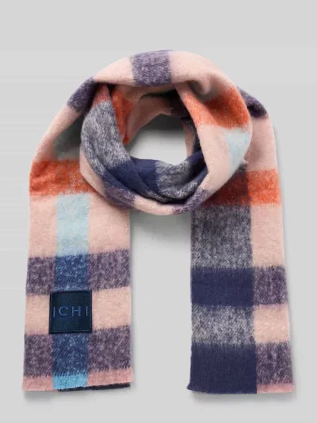 Szal z naszywką z logo model ‘Ilaja’ Ichi fioletowa