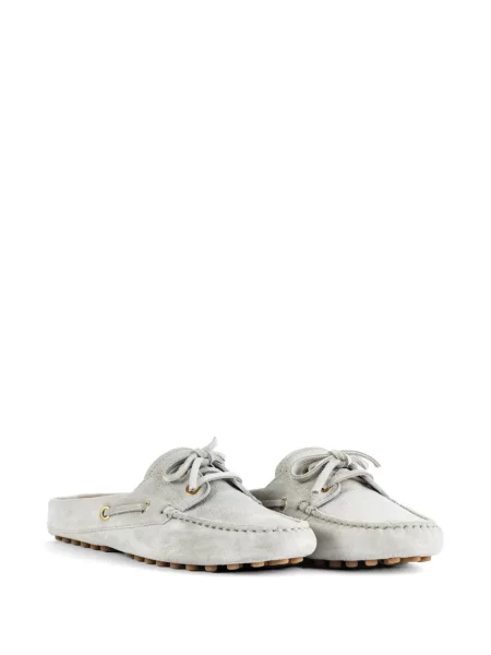 Šněrovací krajkové mules Tod's šedé