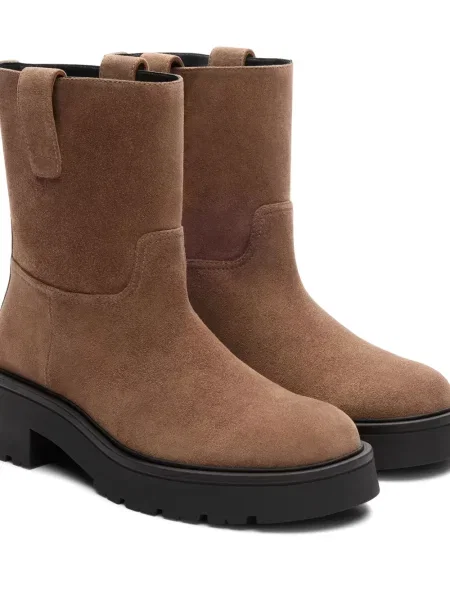 Cizme scurte Stuart Weitzman maro