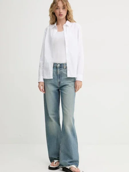 Levi's koszula THE CLASSIC BW SHIRT regular z kołnierzykiem klasycznym biały