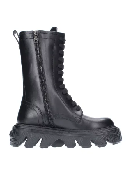 Buty do kostki Casadei skórzane czarne