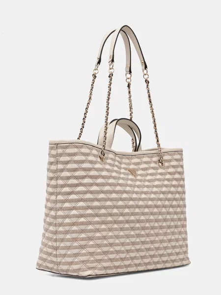 Guess Geantă shopper 2 în 1 GIULLY II bej