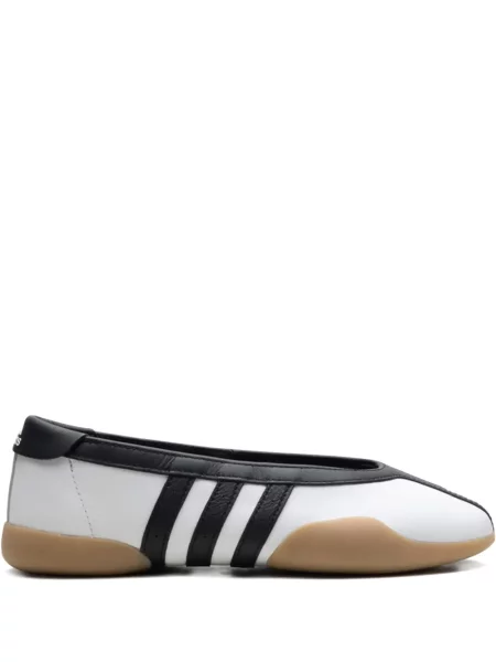 Pruhované tenisky Adidas s potiskem červené