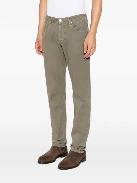Pantaloni Sartoria Tramarossa cu autograf verde